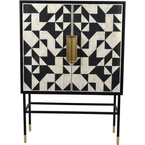 Libra Wolseley Bone Inlay Drinks Cabinet